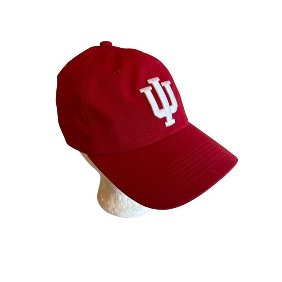 Indiana University Adjustable Red Baseball Cap Collegiate Licensed - Picture 1 of 7